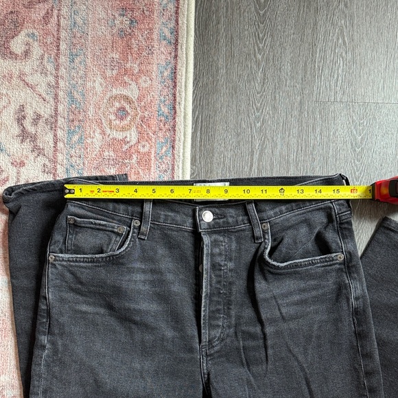 Agolde Riley High Rise Straight Crop Jeans - Picture 3 of 6